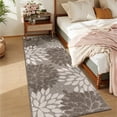 thumbnail image 5 of MeyJey 2'x6' Runner Rug for Hallway, Floral Non Slip Washable Rug for Entryway, Kitchen, Laundry Room, Brown Beige, 5 of 7