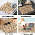 thumbnail image 4 of Coffee Mat Rubber Dish Drying Mat For Kitchen Counter Farmhouse Style Art Kitchen Mat St. Patrick''s Day Coffee Bar Accessories Decorative Cookies Coffee Chocolate Dish Drying Pad 16"X 18", 4 of 6