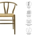 thumbnail image 3 of Side Dining Chair, Gray, Wood, Bar Pub Cafe Bistro Dining Kitchen Hospitality Restaurant, Modern Contemporary, HB37811, 3 of 10