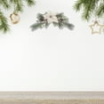 thumbnail image 2 of Maison Concepts Artificial Flower Poinsettia And Pinecone Swag - 24 L, 2 of 3
