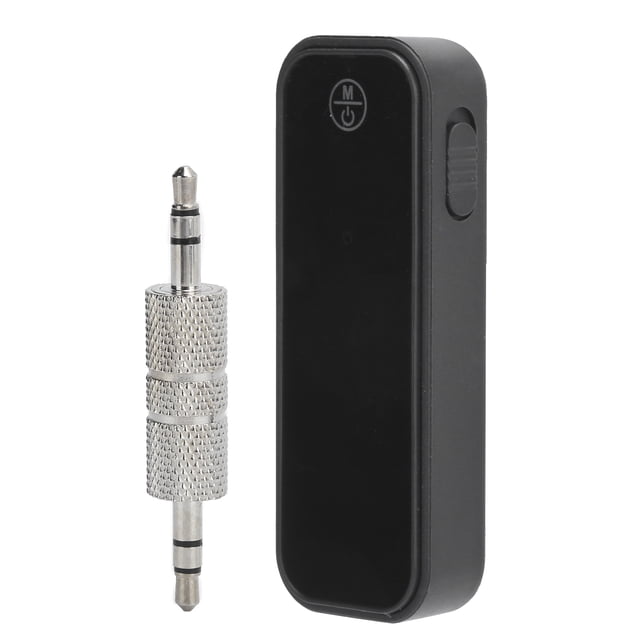 Adaptador Bluetooth, receptor Bluetooth 5.0 para automóvil, adaptador de audio para automóvil, adaptador Bluetooth auxiliar MM, máxima confiabilidad