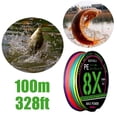 thumbnail image 3 of Big sale! Fishing Line 8 Strands 100M Braided Strong Multifilament Fiber Fishing Line R0Y5, 3 of 9