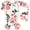 A# Floral Orange, variant on WIBACKER Baby Girls Boys Nightgowns Milk Silk Sleeper Bag Newborn Coming Home Outfits Floral Knotted Gown with Hat