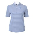 thumbnail image 2 of Women's Cutter & Buck Royal Duke Blue Devils Virtue Eco Pique Stripe Recycled Tri-Blend Quarter-Zip Top, 2 of 3
