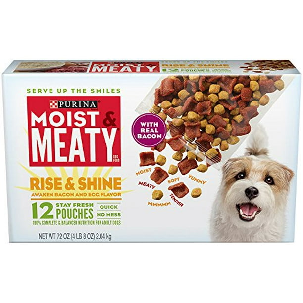 Purina Moist & Meaty Rise & Shine Awaken Bacon & Egg Flavor Adult Wet