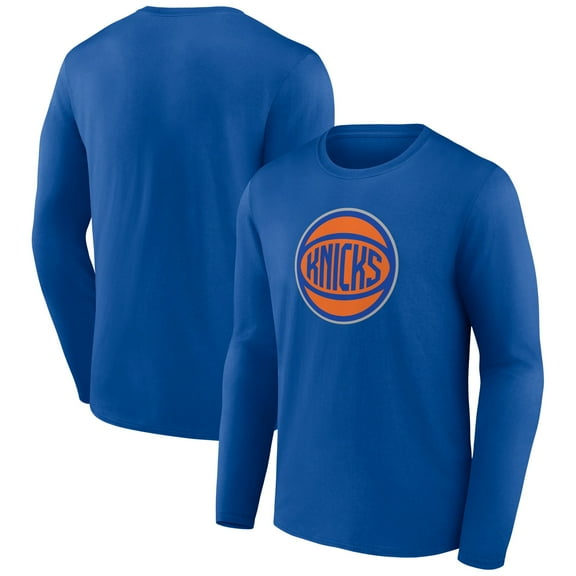 Men's Royal New York Knicks Alternate Logo Long Sleeve T-Shirt