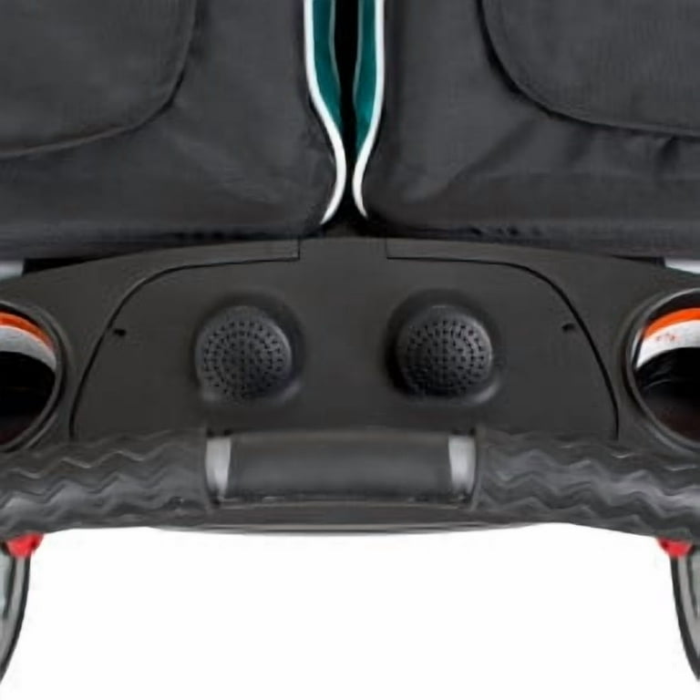 Baby Trend Navigator Double Jogging Stroller, Black and Teal