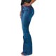 thumbnail image 1 of Vaqueros acampanados con parte inferior acampanada para mujer Vaqueros de talle alto con pierna acampanadaAzul lagoX-Large, 1 of 5