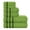 Kiwi Green, variant on MyOwn Ultra Soft 6 Pack Cotton Towel Set, Contains 2 Bath Towels 28x55 inch, 2 Hand Towels 16x24 inch & 2 Wash Coths 12x12 inch, Ideal Everyday use, Compact & Lightweight - Charcoal Grey