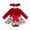 Red-FNTX7, variant on OJSFQUFP Girls' Winter and Christmas Cute Long Sleeved Velvet Dress and Hair Set