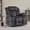 Black, variant on Fabric Manual Recliner Chair with Massage, Overstuffed Single Sofa with Side Pockets, Ergonomic Reclining Armchair for Living Room, Bedroom & Home Theater