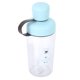 thumbnail image 2 of Botella de agua deportiva transparente de 400 ml con tapas dobles, bonito diseño de viaje, color azul, 2 of 8