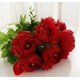 thumbnail image 1 of Un ramo de 13 peonías artificiales con tallos rellenos, perfecto for ramos de novia y decoración del hogar., 1 of 2