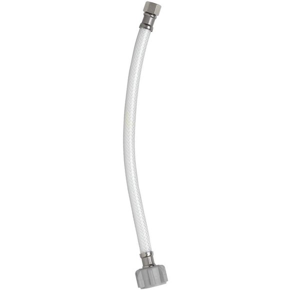 Homewerks 7238-16-38-2 Connecteur de Toilette en Poly Vinyle Renforcé 0.38 C x 0.88 Ballcock x 16 Po