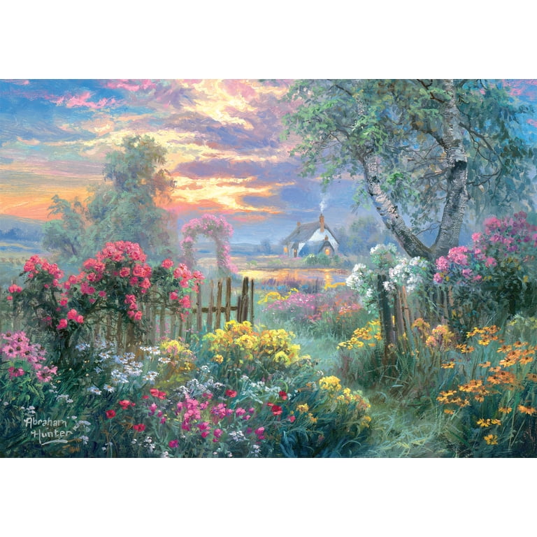 Buffalo Games Abraham Hunter Summer Rose Garden 500-Pc Puzzle photo 5