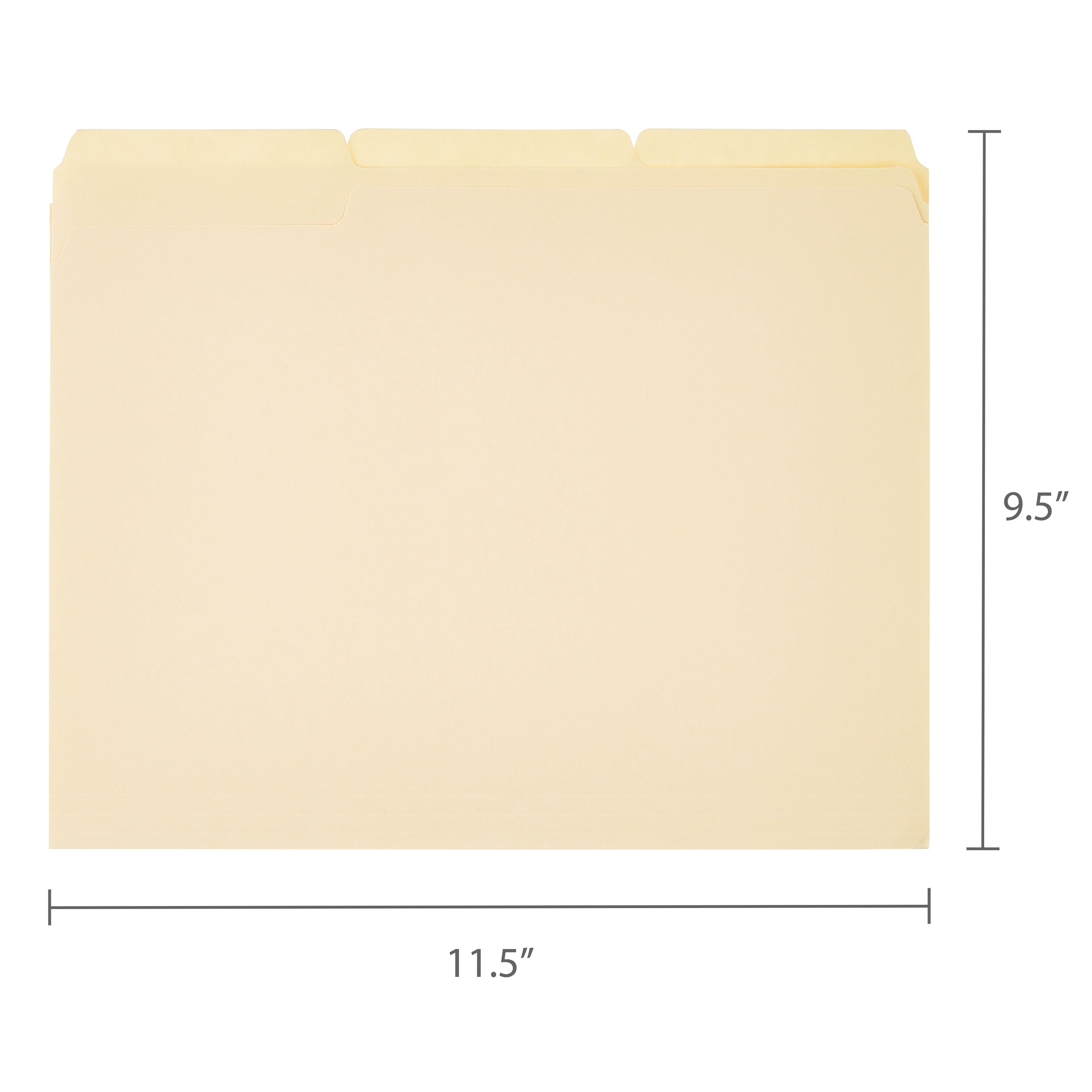 Pen+Gear Manila File Folders, Letter Size, 25 Count