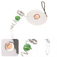 thumbnail image 2 of MasteelfCA Carillon Éolien en Maille Ronde Colorée 3D Feuille Creuse en Acier Inoxydable Décoration Murale Pendentif pour Bureau Maison Balcon (Argent), 2 of 8