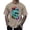Z185 Khaki, variant on Landzoo Halloween T Shirt For Men Skull Print Short Sleeve Crew Neck Shirt Party Cozy Soft Men Tees Size L Black