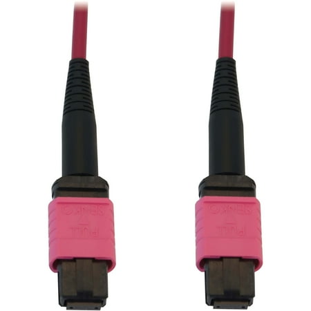 UPC: 0037332272270 | Tripp Lite Multimode Fiber Patch Cable 50/125 OM4 MPO to MPO (F/F) 12 Fiber Magenta LSZH Jacket 10 Meters / 32.8 Feet (N845B-10M-12-MG)