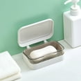 thumbnail image 6 of Qonioi Draining Soap Box with Lid, Plastic Bathroom Soap Holder for Household Use, Soap Dish Soap Container Soap Saver, 6 of 6