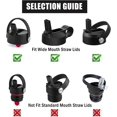 thumbnail image 2 of fafa-10 Pack Replacement Straws Set Compatible with Hydro Flask Wide Mouth Straw Lid with 2 Straw Brush, 9.8 Inch Plastic Straw, 2 of 4