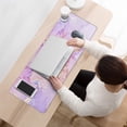 thumbnail image 3 of Cute Pink PU Leather Desk Mat - Waterproof & Large for Gaming, Office & Home Use, 3 of 7