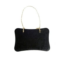 WHAMVOX  10 Pcs Boards Small Blackboard Message Mini Hanging Chalkboard