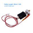 thumbnail image 1 of 3D Printer Full Metal Hotend Extruder Kit Hot End Set with 0.4mm Nozzle 100K Thermistor Heatsink Wire 24V Compatible with ET4/ET4 Pro Printer 1.75mm Filament, 1 of 5