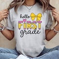 thumbnail image 2 of Hello First Grade for Girls Boys Cute Back to School Pencil T-Shirt Unisex, Sizes S-5XL, Tbun, 2 of 5