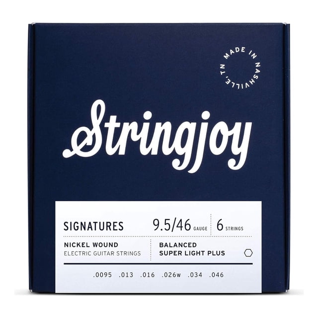Cuerdas Eléctrica Nickel Stringjoy Súper Ligeras Plus 9.5-46