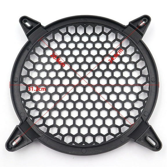 2Pcs 12 Inches Speaker Grill Abs Mesh Audio Subwoofer Guard Protector Cover