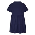 thumbnail image 5 of Admvng Sundresses for Women 2025 Fashion Summer Casual V-Neck Short Sleeve Mini Dress S-2XL, 5 of 6