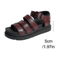 thumbnail image 4 of Platforms Sandals Women Strappy Wedges with Comfortable Soft Insole Non Slip Sandals for Women Footwear Women's Summer Open Toe Casual Sandals, 4 of 9