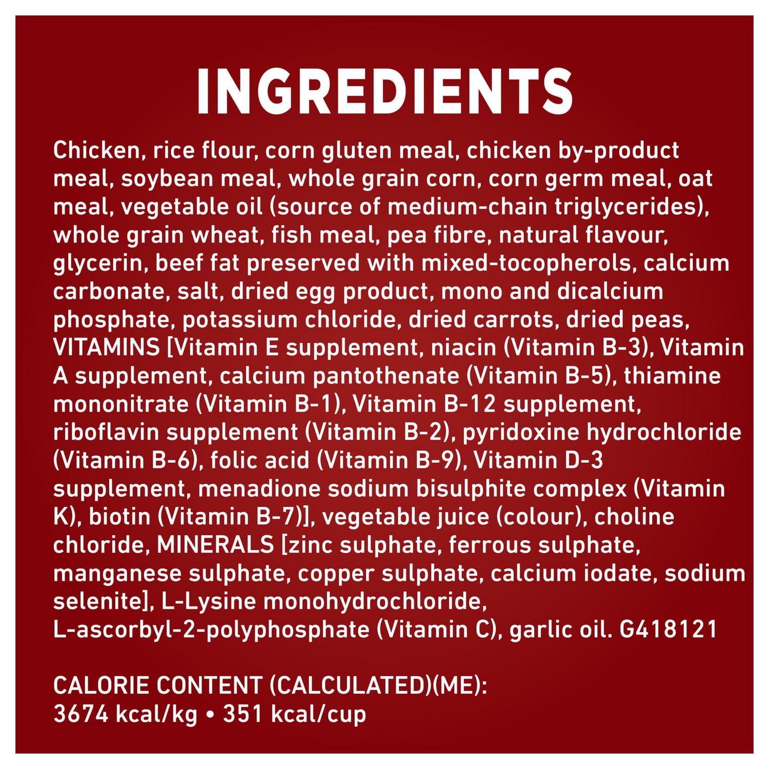 Purina ONE SmartBlend Vieillir en Santé 7+ Poulet, Nourriture Sèche pour Chiens