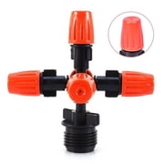 Garden Sprinkler Irrigation Mist Fog 5-head Nozzle Spray 1/2 Mounting Adapter