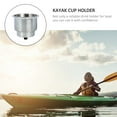 thumbnail image 2 of COSMOBETTY Simple Design Stainless Steel Kayak Cup Accessory for Reliable Drink Holding, 2 of 5