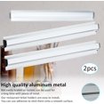 thumbnail image 4 of Yazoeia 2PCS Receipt Holder Kit, Rustproof Check Rack, Easy to Install Restaurant Ticket Holder, Aluminium Receipt Holder Rack, Flexible Slide Check Rack Ticket Rack for Cafes Bars Hotel, 4 of 7