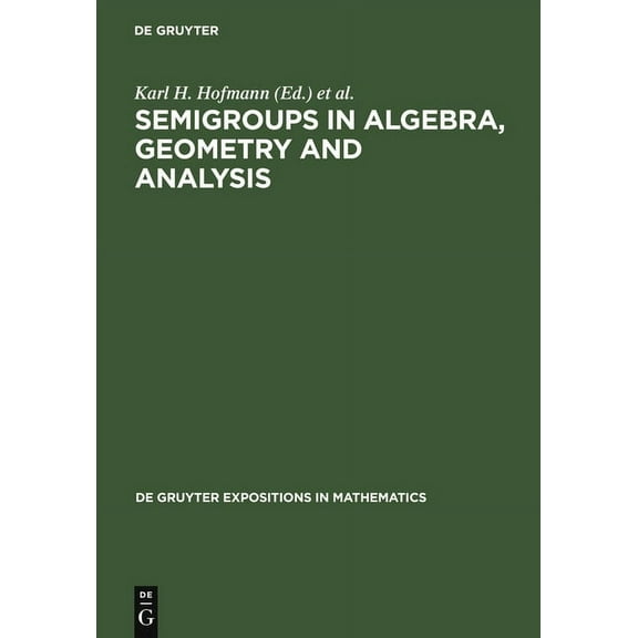 de Gruyter Expositions in Mathematics Semigroups in Algebra, Geometry and Analysis, Book 20, (Hardcover)