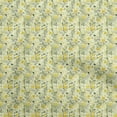 thumbnail image 1 of oneOone Cotton Poplin Twill Yellow Fabric Florals Diy Clothing Quilting Fabric Print Fabric By Yard 56 Inch Wide, 1 of 4