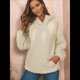 thumbnail image 5 of Sudadera con Capucha para Mujer, Sudadera de Larga, Holgada y con Bolsillos. Albaricoque S, 5 of 6