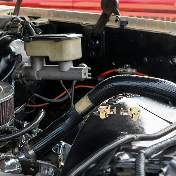 LABSERRON Automotive Battery Terminals Golden Thickened Brass 2Pcs For Truck Rv Marine Boat Car