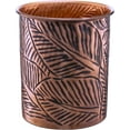 thumbnail image 1 of Monarch Abode 49677 Metal Handcrafted Floral Embossed Caddy, Kitchen Interior Organizer for Utensils, Crock for Cooking Utensils, Multipurpose, Large Utensil Holder, Antique Copper Finish, 1 of 1