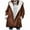#Dark Coffee, variant on Pejock Jackets for Women Winter Warm Sherpa Lined Coats Plus Size Hooded Parka Faux Suede Long Pea Coat Outerwear Classic-Fit Soft Fuzzy Jackets Overcoat