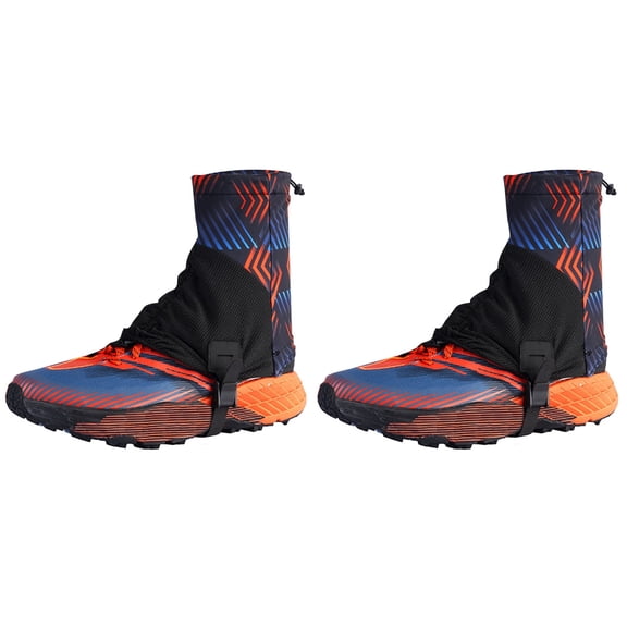 Adjustable Outdoor Leg Gaiters Waterproofs Low Ankle Hiking Gaiters Protective Shoe Cover Protectors for Women and Man