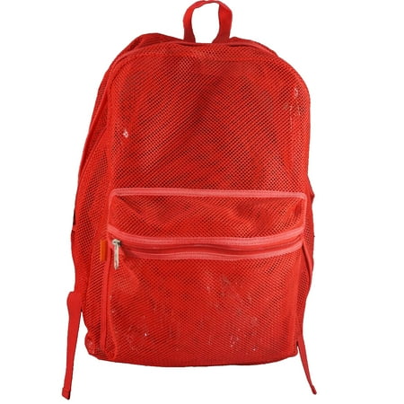 K Cliffs Case Lot 40pc Mesh Backpack See Through Student School Case Lot 40pc Mesh Backpack See Through Student School Bag Bookbag Red