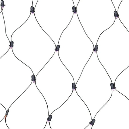 Purple Net Lights, 50CT, LED, 4ft x 4ft, Halloween Indoor/Outdoor, by Way To Celebrate