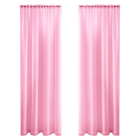 White Sheer Curtains with Tiebacks 2 Panels Set, Light Filtering Semi Transparent Voile Grommet Window Treatments for Living Room Bedroom, Modern Lightweight Privacy Sheers with Decorative Trim