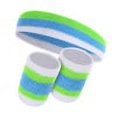 thumbnail image 2 of LJNYFDC Sweatbands Set Sweatbands Set Soft Elastic Wicking Wristbands Breathable Quick Drying Vibrant Color Headband Athletic Bands Set, 2 of 7