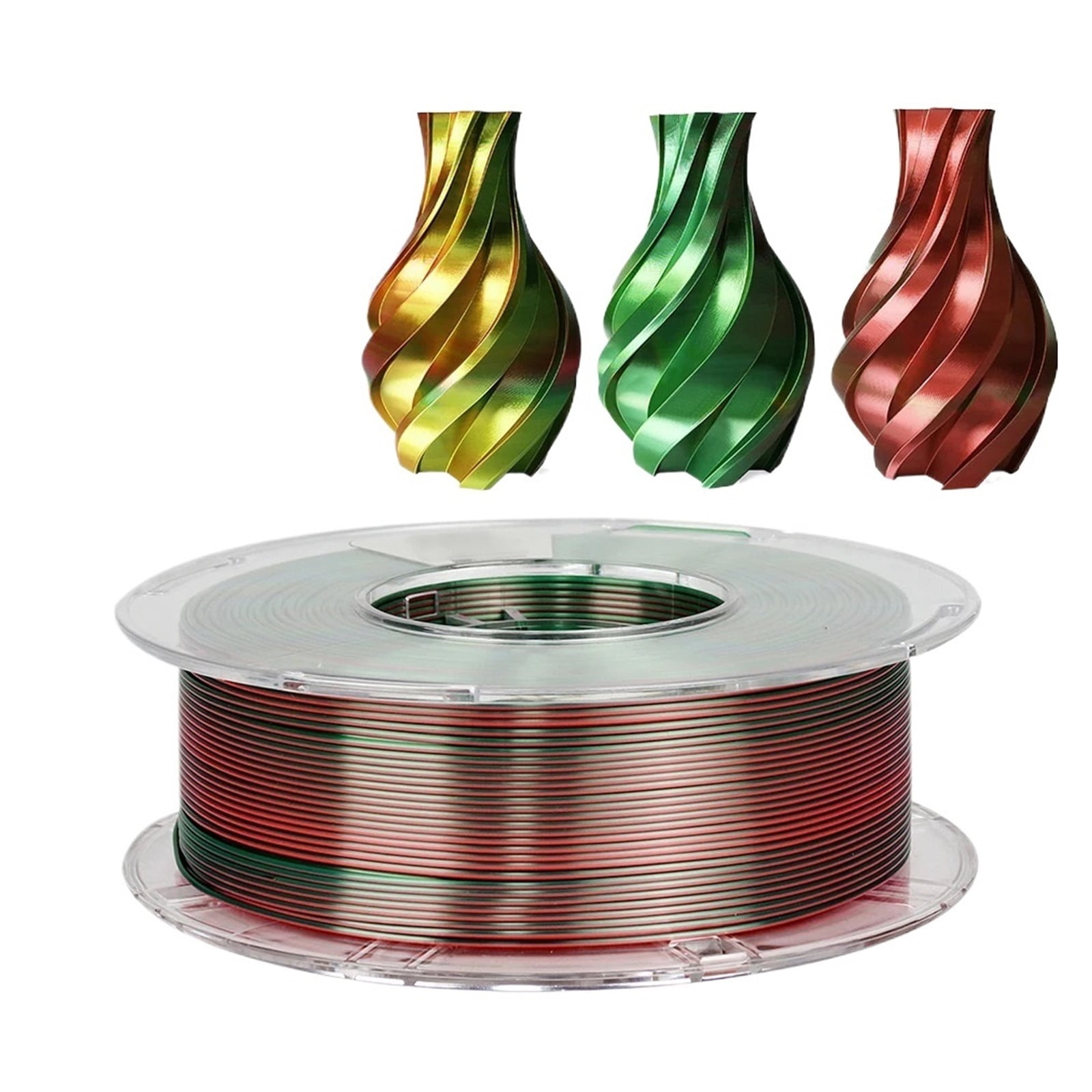Tri-Colors 3D Printer Filament 250g PLA 3 Colors 3D Printing Material 1.75mm Sublimation Products Magic Pla Silk Filaments