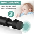 thumbnail image 4 of KOLAKO Door Stopper, Door Stops for Wall, Spring Doorstop, Black Door Holder with Rubber Bumper, 4.4 inch, 1 Pack, 4 of 8